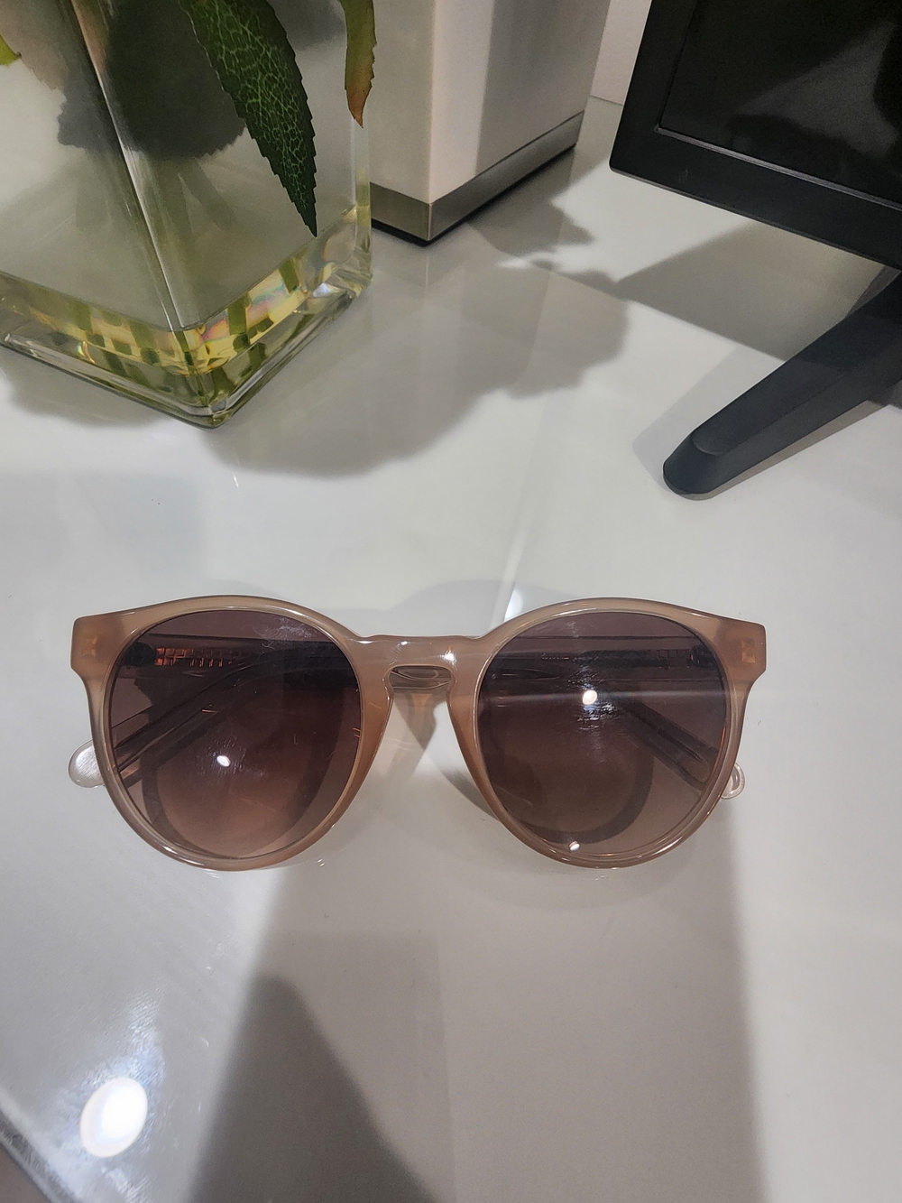 Salvatore Ferragamo Women's Round Sunglasses - Taupe - Picture 5 of 6
